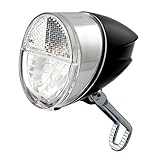 nean CREE LED Dynamo Fahrradlicht mit Lichtautomatik und Standlicht, Fahrradlampe, Fahrrad Frontlicht, Fahrradleuchte vorne, Scheinwerfer mit StVZO Zulassung, 30 LUX, schwarz