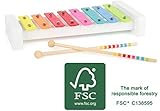 small foot Xylophone Sound aus Holz, buntes Musikinstrument für Kinder, mit Notenblättern, ab 18 Monaten, 11117