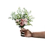 Künstliche Blumen zur Dekoration Künstliche Blumen Künstliche Rosen Gefälschte Blumenarrangement Blumenstrauß Gefälschte Rose Für Zuhause Braut Hochzeit Party Festival Dekor Künstliche Blumen Pflanzen