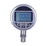 BWOVEN Digitales Kraftmessgerät, Batteriedruckmessgerät Digital Digital Manometer Jingpu Edelstahl Micro Manometer digitaler elektronischer Uhr Push-Pull-Messgerät (Color : Natural, Size : 0~0.25)