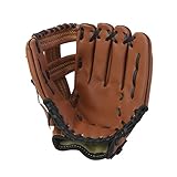 Baseball Handschuhe aus PU-Leder, Softball Handschuhe mit Einem Ball, Baseball Glove Batting Handschuhe mit Einem Ball Softball Handschuhe für Kinder Erwachsene, Linke Hand, 11,5 Zoll