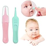 Baby-Nasenpinzette Set,Nase Reinigung Pinzette,Infant Rundkopf Cleaner Clip,Ohrreiniger-Clip-Werkzeug,Ohrenschmalzentferner FüR Die Babypflege2 StüCk(Rosa/Blau)