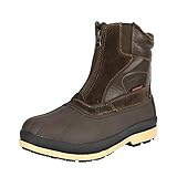 NORTIV 8 Herren Winterstiefel Warm Gefüttert Schneestiefel Kurzschaft Stiefeletten Arbeit Stiefel Winter Outdoor Trekking Wander Schuhe BRAUN SCHWARZ 170410 Größe 40EU/7.5US