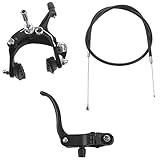 Rheross Vorne Fixie Rennrad Kreuzer Bremse Set Fahrradbremse Kit Fahrrad Bremssattel Bremse Kit Seitenzugbremse Set Für Die Meisten Fixie Fahrrad Schwarz