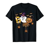 Boo Halloween Bitcoin Geist Hexe Kostüm Kinder Mädchen Junge T-Shirt