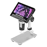 YINGGEXU Mikroskop 1000x 4.3 Zinch 8 LCD-Licht Digital-Mikroskop HD 1080p Desktop Löten Elektronischer Lupe Vergrößerung Glasunterstützung 10 Sprachen Standkompatibel (Color : DM4 USB HD 4.3 inch)