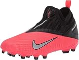 Nike Unisex-Kinder Phantom VSN 2 Academy DF FG/MG Fußballschuhe, Rot (Laser Crimson/Metallic Silver-606), 35.5 EU