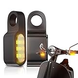 CCAUTOVIE paar LED Blinker Mini LED Motorrad Blinker Licht E Geprüft für Motorrad Lenkerbefestigung Universal für Harley Yamaha Suzuki BMW Honda ATV Trike