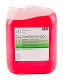 Hygiene Vos Sanitärreiniger 10 Liter. Entfernt Kalk von Armaturen, Fliesen, Duschabtrennungen sowie Urinstein und Wasserstein. Geeignet für Hochdruckreiniger