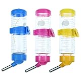 3 Stück Hamster Trinkflasche Nager Wasserspender ,125 ml Hängende Kleintiertränke mit Halterung , Kleintiere Wasserflaschen für Hamster Kaninchen Meerschweinchen Chinchilla Igel Eichhörnchen Frettchen