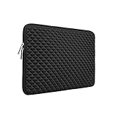 RAINYEAR 11 Zoll Laptop Hülle Tasche Diamant Schaum Sleeve Stoßfeste Schutzhülle Gepolsterte Abdeckbeutel Laptophülle Kompatibel mit 11,6 MacBook Air Surface für 11 Chromebook Tablet Notebook(Schwarz)