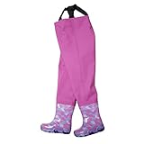 Kinderwathose Pink 32/33 Matschhose Kinder wathose Anglerhose Fischerhose Spielhose