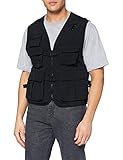 Urban Classics Herren Weste Men Tactical Vest Jacke, Schwarz, M EU