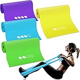 Terra Band Fitnessbänder Set,GIEMIT Theraband Fitnessband Lang Fitness Bänder Widerstandsbänder Sportbänder Resistance Band Trainingsband für Crossfit, Muskelaufbau, Yoga, Pilates für Männer Frauen