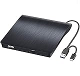 Externes CD/DVD Laufwerk USB 3.0 & Type-C, BEVA USB C CD Laufwerk Tragbar CD RW Brenner Plug and Play für alle Laptops Desktops Windows 7/8/10 und Mac OS für MacBook, MacBook Pro, MacBook Air, iMac