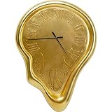 Kare Design Wanduhr Big Drop, Uhr, Gold, 92x127cm