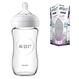 Philips Avent Natural-Babyflasche aus Glas (Modell SCF053/17)