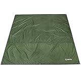 Azarxis wasserdichte Zeltplane,Tarp für Hängematte, Zeltteppich Vorzeltteppich Vorzeltboden für Ourdoor Camping Sandstrand (Grün, S - 1.5x2.2m)