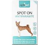 OptiPet Spot On 6x1,5ml Pipetten für Hunde, Hochwirksam bis zu 24 Wochen gegen Milben, Flöhen, Zecken, Läusen