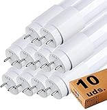 10er-Pack LED-Röhre 120 cm, 18 W, OSRAM Chip, Standard T8 G13, 300° Winkel, 2300 Lumen, Deckenbeleuchtung, geringer Stromverbrauch und hohe Helligkeit, LED-Feuer enthalten (Kaltweiß)