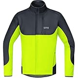 GORE WEAR C5 Herren Fahrrad-Jacke GORE WINDSTOPPER, L, Schwarz/Neon-Gelb