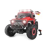 Himoto HSP RC Ferngesteuerter Off-Road Geländewagen im Jeep Design, Kletter-Fahrzeug mit Elektromotor und Allradantrieb, Monster-Truck, Auto-Car mit Akku, Ladekabel und Fernsteuerung