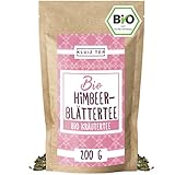 Himbeerblättertee Bio 200 Gramm - Himbeerblättertee Schwangerschaft zur Geburtsvorbereitung I 100% natürlich aus Biologischem Anbau by KLUIZ TEA