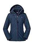 Schöffel Damen 3in1 Jacket Partinello L, wind- und wasserdichte Winterjacke mit separat verwendbarer Fleece Jacke, bequeme Regenjacke mit verstellbarer Kapuze