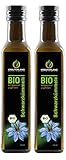 Kräuterland - Bio Schwarzkümmelöl ungefiltert - 500ml (2x250ml) - 100% rein, schonend kaltgepresst, ägyptisch, nigella sativa, vegan - Frischegarantie: täglich mühlenfrisch direkt vom Hersteller