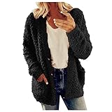 QHDDP Jacken Damen  Jacken,Blazer Mid 77 Vintage Damen Damen Jacken Winter Günstig Damen Jacken Herbst Winter Outdoor Jacken Für Jungen Damen (Schwarz,L)