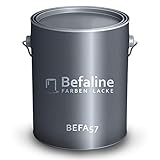 Befaline © BEFA-57 Premium Metallschutzlack 3 in 1 I 2,5L Anthrazitgrau I ideale Metallschutzfarbe für Metall, Eisen, Zink, Aluminium & Stahl I extrem strapazierfähig & abriebfest I für innen & außen