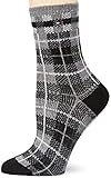 Tommy Hilfiger Womens Disruptive Check Women's Short Sock, Black, 39/42