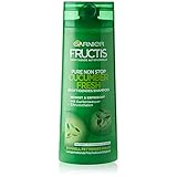 Garnier erfrischendes und kräftigendes Shampoo gegen fettiges Haar, Mit Gurkenwasser und Zitronenschale, Fructis, 250 ml