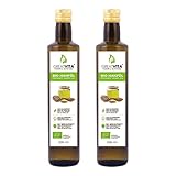 GreatVita Bio Hanföl, 100% rein & kaltgepresst, 2x (500 ml) Hanfsamenöl