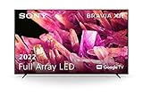 Sony XR-75X90K/P BRAVIA XR 75 Zoll Fernseher (Full Array LED, 4K Ultra HD, High Dynamic Range (HDR), Smart TV (Google TV), 2022 Modell), Schwarz