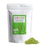 Lebepur BIO Gerstengras Pulver 500g | aus deutschem Anbau | Rohkostqualität | 100% Gerstengraspulver | vegan | ballaststoffreich | rückstandskontrolliert | glutenfrei und laktosefrei | laborgeprüft