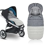 Fusssack Winter Baby Kinderwagen | Verbesserte Fußsack Kinderwagen | Buggy Sportwagen Fußsack | 0-3 Jahren Fußsack | Weicher Deluxe Thermo Fleece | Winddichte Wasserdichte