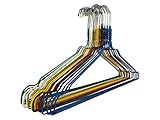 RSR Hangers 100 Metallkleiderbügel Drahtbügel Kleiderbügel Hosenbügel Blusenbügel Hemdenbügel Bunt gemischt