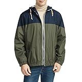 Herren-Wanderjacke, wasserdicht, mit Kapuze, für Outdoor, Wandern, Wandern, Radfahren, mit Kapuze, blau, XXL