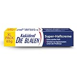 Kukident Die Blauen Super-Haftcreme - XL Packung 65g –extra starker Halt für die Dritten