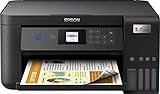 Epson EcoTank ET-2850 3-in-1 Tintenstrahl Multifunktionsgerät (Kopierer, Scanner, Drucker, DIN A4, Duplex, WiFi, Display, USB 2.0), großer Tintentank, hohe Reichweite, niedrige Seitenkosten, schwarz