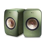 KEF LSX WLAN Lautsprecher Grün, Schreibtischlautsprecher | Airplay 2 | Musikstreaming | Multiroom | Bluetooth | Spotify | Tidal | Roon