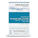 Muskelrelaxans | Unterstützt die normale Muskelfunktion | Magnesium, B-Vitamine, Kupfer, Selen, Kalium| 60 Tabletten = 1 Monat | Granions