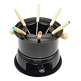 YIYUN Schokoladen Fondue Maker Set Multifunktions EIS Aus Kohlenstoff Stahl Schokoladen KäSe Hot Pot Schmelz Tiegel Fondue Set