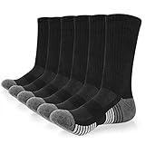 coskefy Socken Herren Damen, Sneaker Socken Herren 43-46 39-42 35-38 47-50, 6 Paar Sportsocken, Lange Warm Atmungsaktive Baumwollsocken für Fitness Tennis Trekking Joggen Laufen