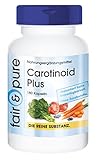 Carotinoid Komplex mit Beta-Carotin - Lutein - Lycopin u.a - vegan - ohne Magnesiumstearat - 180 Carotinoid-Kapseln