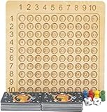 Jesshiny Multiplikationstafel Multiplikationsbrett,1x1Mathe Lernen für Grundschüler,Zahlenlernspiel Aufgaben,Montessori Kinderzählspielzeug,Rechnen Spiel Spaß für Rechenprofis,Lernen leichtgemacht