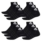 adidas 12 Paar Performance Sneaker / Quarter Socken Unisex Kurzsocke , Farbe:Black, Socken & Strümpfe:43-45