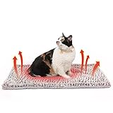 Mora Pets Selbstheizende Decke für Katzen & Hunde - Selbstwärmende Katzendecke Hundedecke, Wärmedecke Katze Thermodecke katzenbett Wärmematte Hund Waschbare Größe: 70x47cm