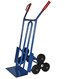 Trestles S01HS blau Sackkarre 250kg Treppensteiger Sackkarre Vollgummireifen Sternräder Transportkarre Sackkarren Treppensackkarre Treppenkarre |Stahl |große Schaufel |Sicherheitsgriffe |Made in EU